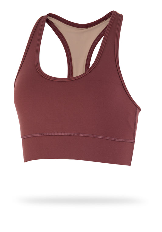 High Support Bra in Cranberry